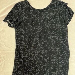 Madewell shift dress like new condition size 12 zippered back polkadot